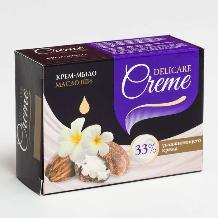 Крем - мыло туалетное Delicare Creme "Масло Ши" 100 г
Крем - мыло туалетное Delicare Creme "Масло Ши" 100 г