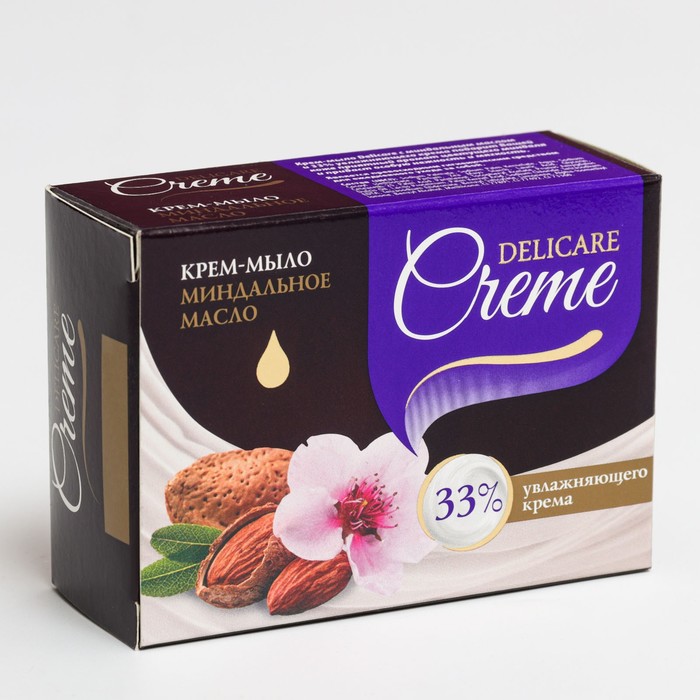 Крем - мыло туалетное Delicare Creme "Миндальное масло" 100 г
Крем - мыло туалетное Delicare Creme "Миндальное масло" 100 г