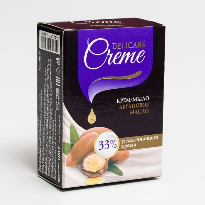 Крем - мыло туалетное Delicare Creme "Аргановое масло" 100 г
Крем - мыло туалетное Delicare Creme "Аргановое масло" 100 г