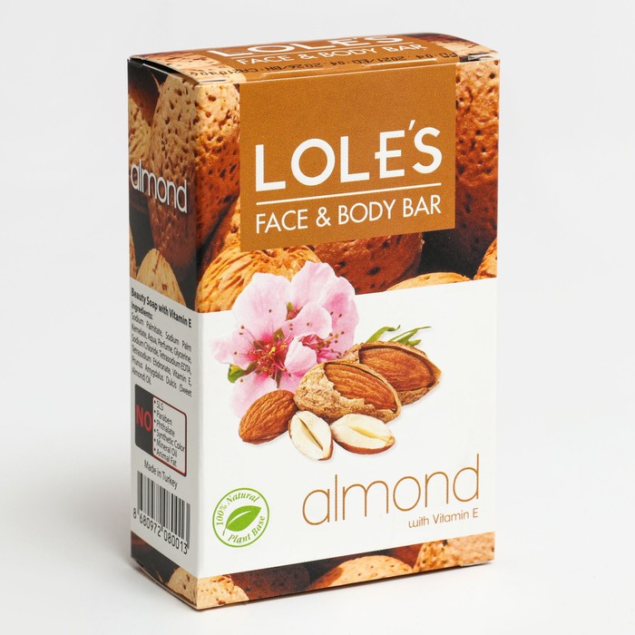 Мыло туалетное LOLE'S "Миндаль" 100 г
Мыло туалетное LOLE'S "Миндаль" 100 г