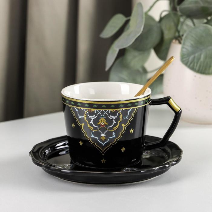 Кофейная пара с ложкой «Узор», чашка 200 мл, блюдце d=13,5 см
Кофейная пара с ложкой «Узор», чашка 200 мл, блюдце d=13,5 см