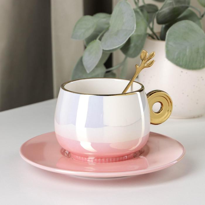 Кофейная пара с ложкой «Перламутр», чашка 240 мл, блюдце d=15 см
Кофейная пара с ложкой «Перламутр», чашка 240 мл, блюдце d=15 см