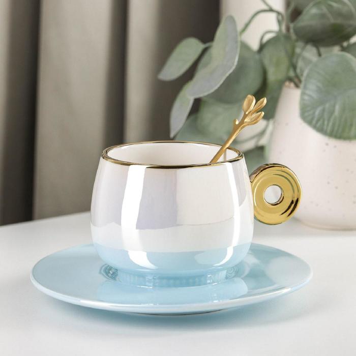 Кофейная пара с ложкой «Перламутр», чашка 240 мл, блюдце d=15 см
Кофейная пара с ложкой «Перламутр», чашка 240 мл, блюдце d=15 см