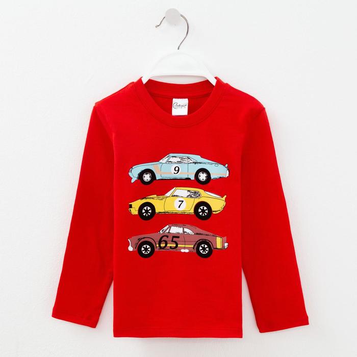 Лонгслив для мальчика, цвет красный, рост 86 см 
Лонгслив для мальчика, цвет красный, рост 86 см