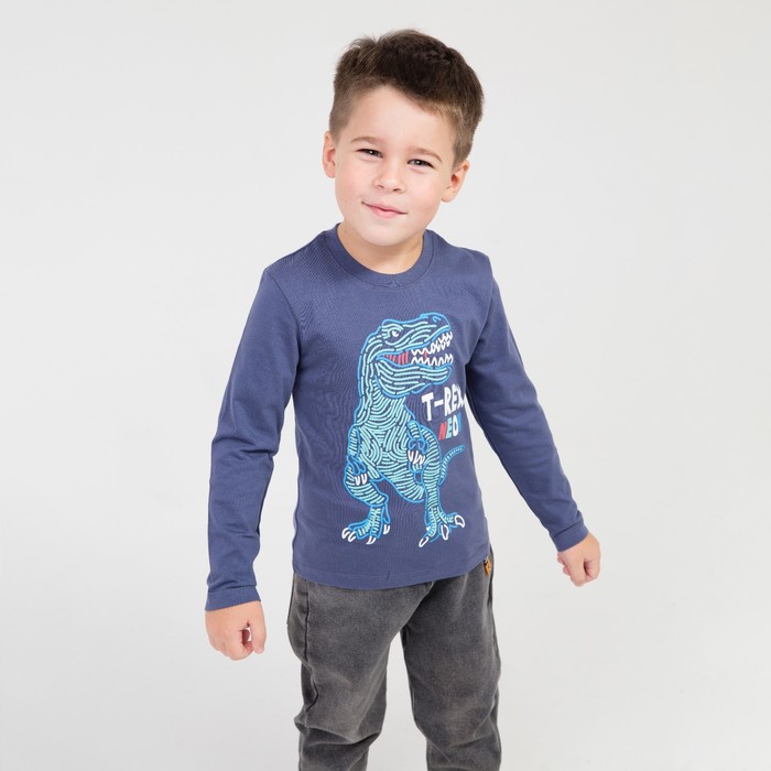 Лонгслив для мальчика, цвет тёмно-синий, рост 116 (6)
Лонгслив для мальчика, цвет тёмно-синий, рост 116 (6)