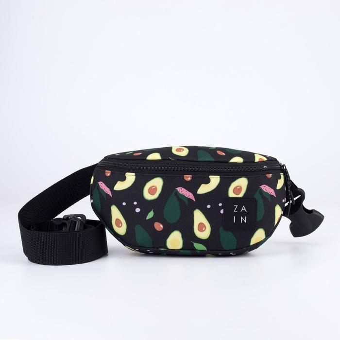 Сумка поясная, отдел на молнии, наружный карман, цвет чёрный, «Авокадо»
Сумка поясная, отдел на молнии, наружный карман, цвет чёрный, «Авокадо»