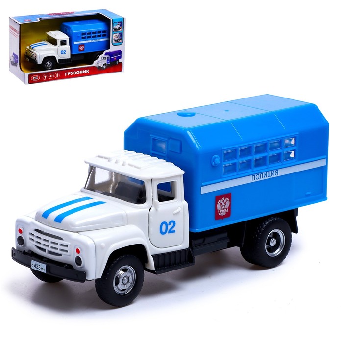 Грузовик инерционный «Полиция», масштаб 1:34, свет и звук
Грузовик инерционный «Полиция», масштаб 1:34, свет и звук