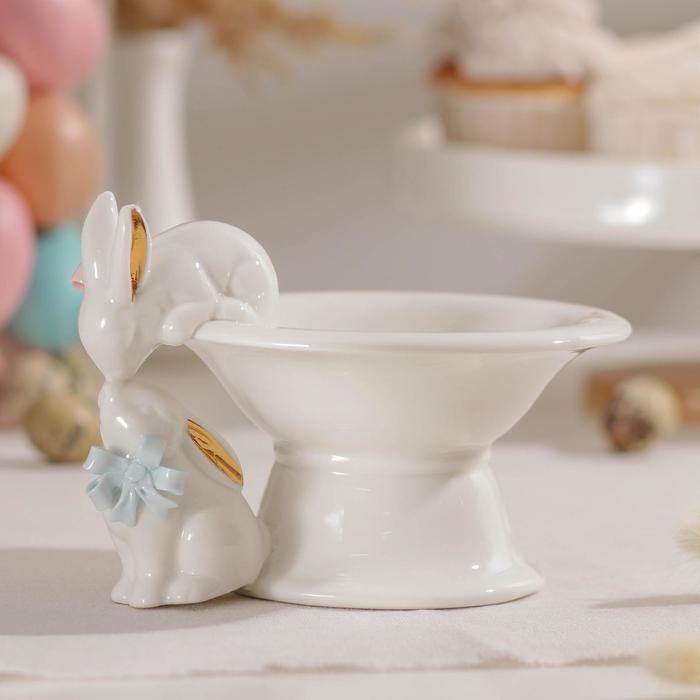 Конфетница «Зайка», 150 мл, 18×15,5×12 см, цвет белый
Конфетница «Зайка», 150 мл, 18×15,5×12 см, цвет белый