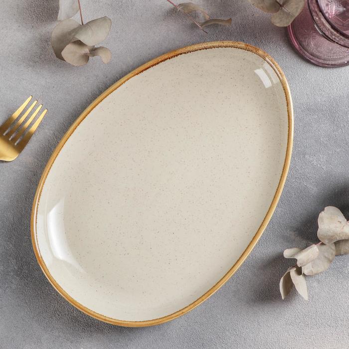 Блюдо сервировочное «Опал», 26×18×2,5 см, цвет бежевый
Блюдо сервировочное «Опал», 26×18×2,5 см, цвет бежевый