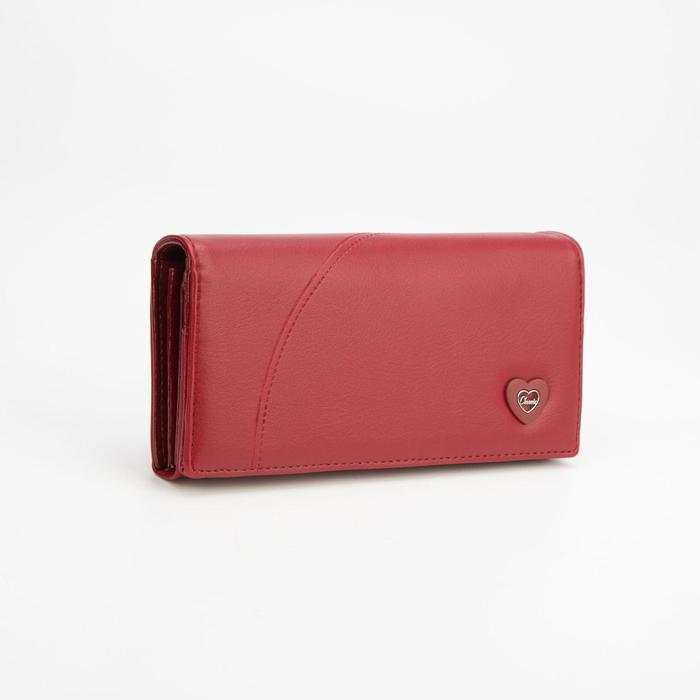 Кошелёк на магнитах, цвет бордовый 
Кошелёк на магнитах, цвет бордовый