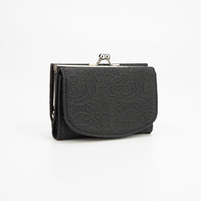 Кошелёк женский, отдел на магните, цвет чёрный
Кошелёк женский, отдел на магните, цвет чёрный