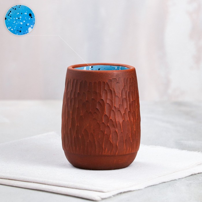 Стакан "Резной", синий, с точками, красная глина, 0.4 л
Стакан "Резной", синий, с точками, красная глина, 0.4 л