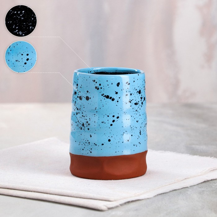 Стакан "Двухцветный", красная глина, голубой с чёрным, 0.35 л
Стакан "Двухцветный", красная глина, голубой с чёрным, 0.35 л