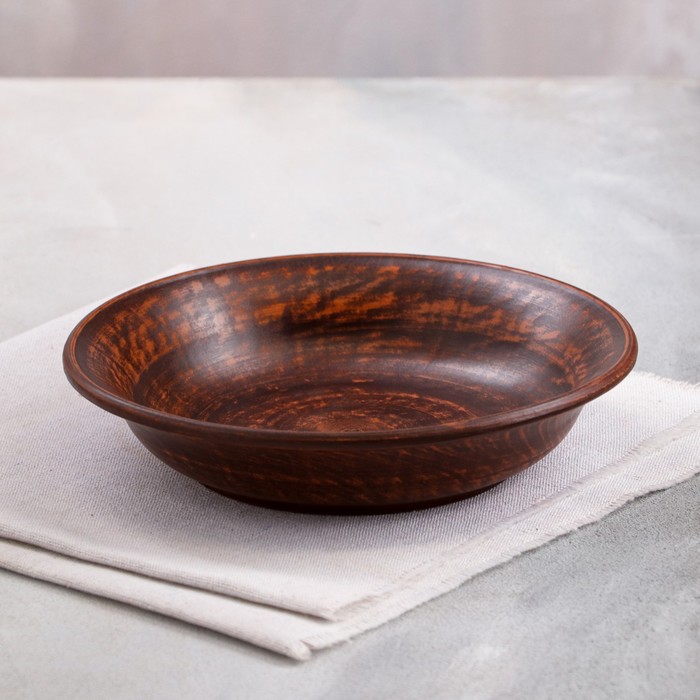 Тарелка "Гладкая", глубокая, красная глина, 0.6 л
Тарелка "Гладкая", глубокая, красная глина, 0.6 л