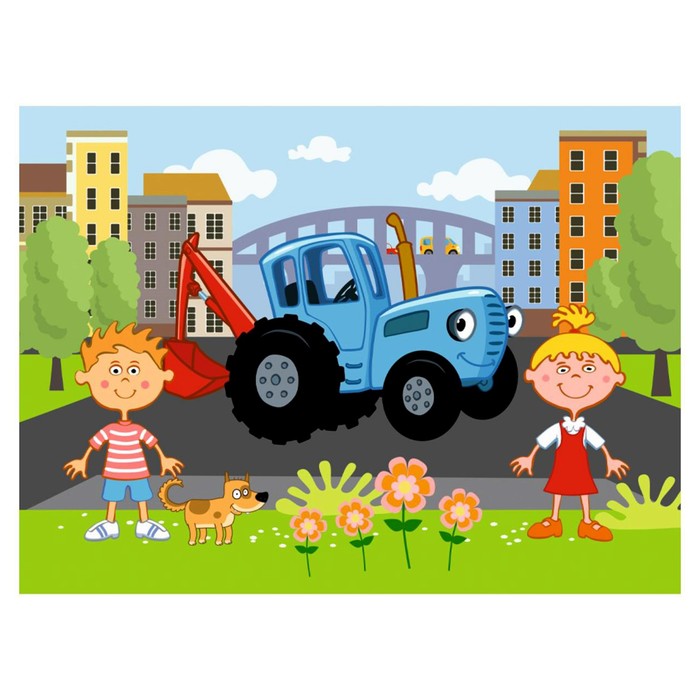 Пазл-рамка «Синий трактор», 15 элементов
Пазл-рамка «Синий трактор», 15 элементов