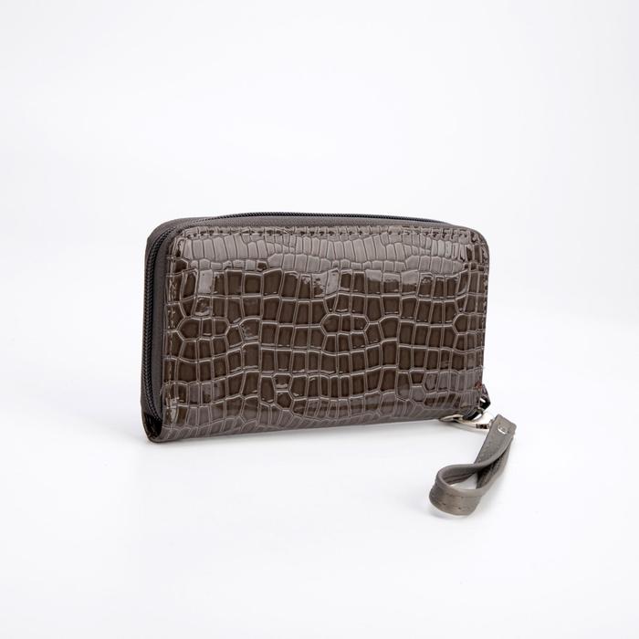 Кошелёк женский, 3 отдела на молнии, цвет серый
Кошелёк женский, 3 отдела на молнии, цвет серый