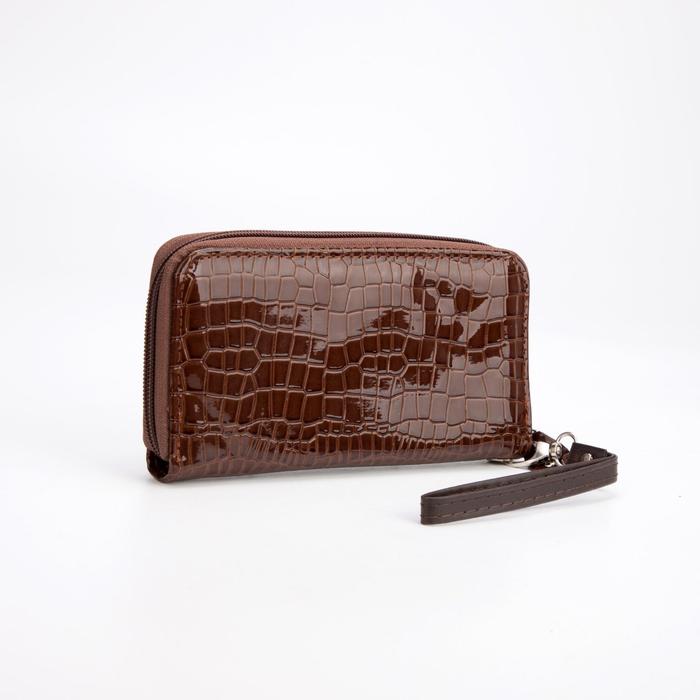 Кошелёк женский, 3 отдела на молнии, цвет коричневый
Кошелёк женский, 3 отдела на молнии, цвет коричневый