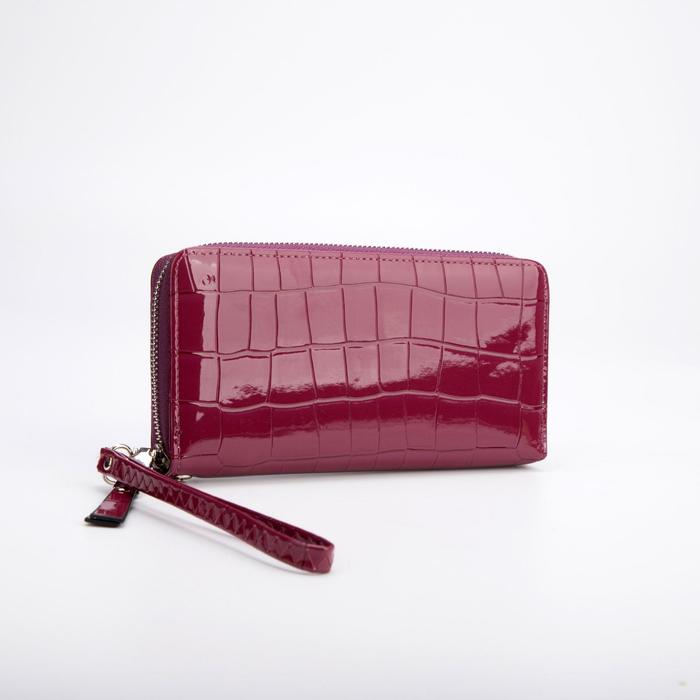 Кошелёк на молнии, с ручкой, цвет фуксия
Кошелёк на молнии, с ручкой, цвет фуксия