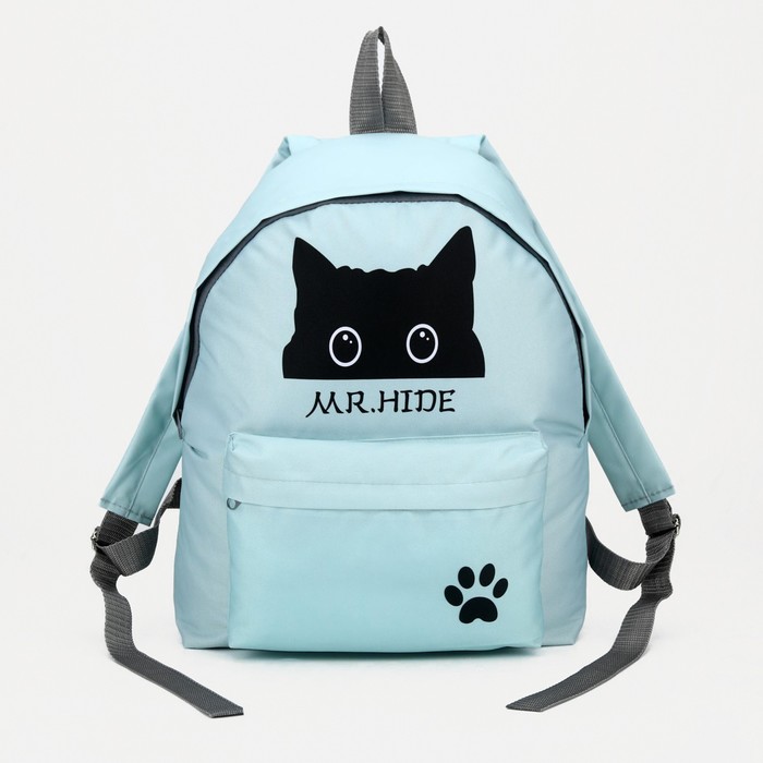 Рюкзак, отдел на молнии, наружный карман, цвет голубой
Рюкзак, отдел на молнии, наружный карман, цвет голубой