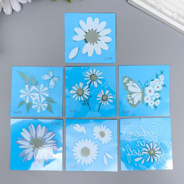 Татуировка на тело "Ромашки" МИКС 6х6 см
Татуировка на тело "Ромашки" МИКС 6х6 см