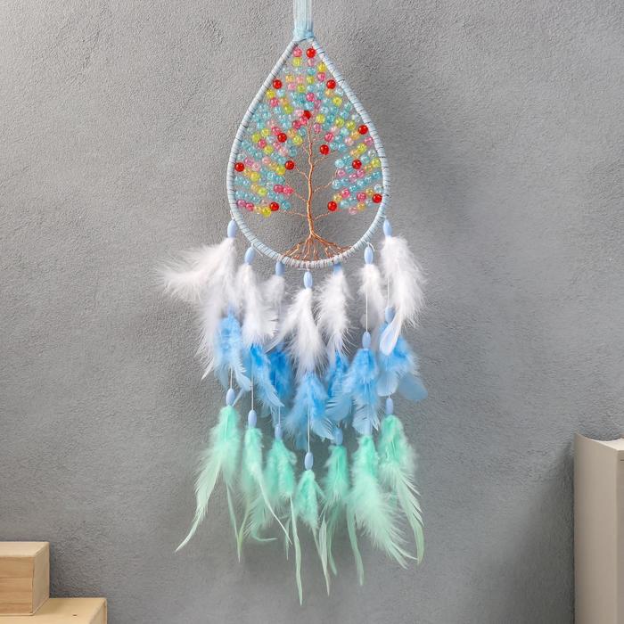 Ловец снов "Дерево в капле" голубые оттенки 60х13 см
Ловец снов "Дерево в капле" голубые оттенки 60х13 см