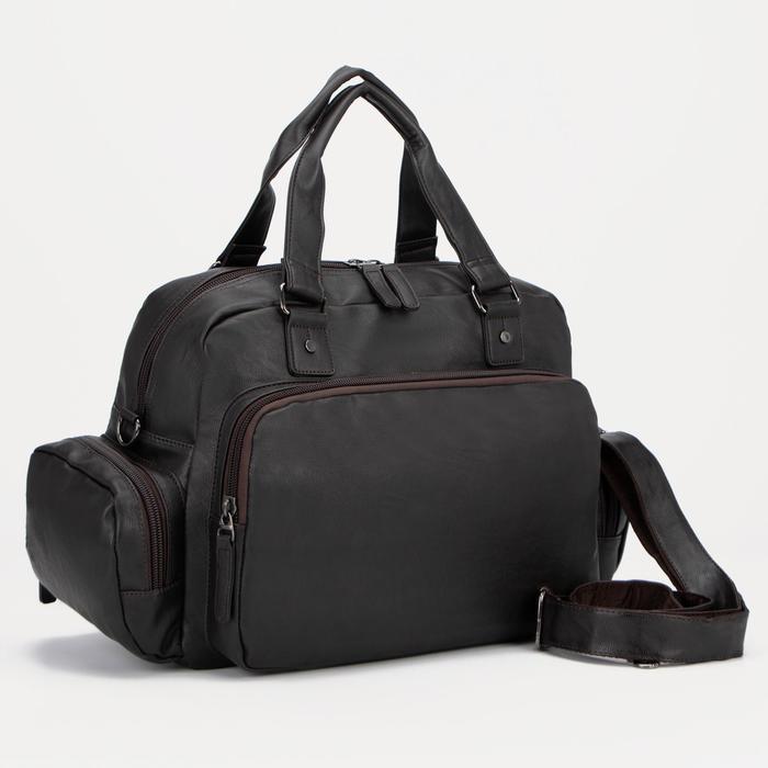 Сумка дорожная на молнии, 4 наружных кармана, длинный ремень, цвет коричневый
Сумка дорожная на молнии, 4 наружных кармана, длинный ремень, цвет коричневый