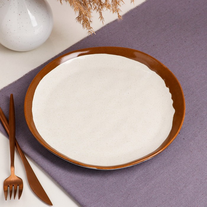 Тарелка "Круглая", плоская, мокко лайт, 24 см
Тарелка "Круглая", плоская, мокко лайт, 24 см