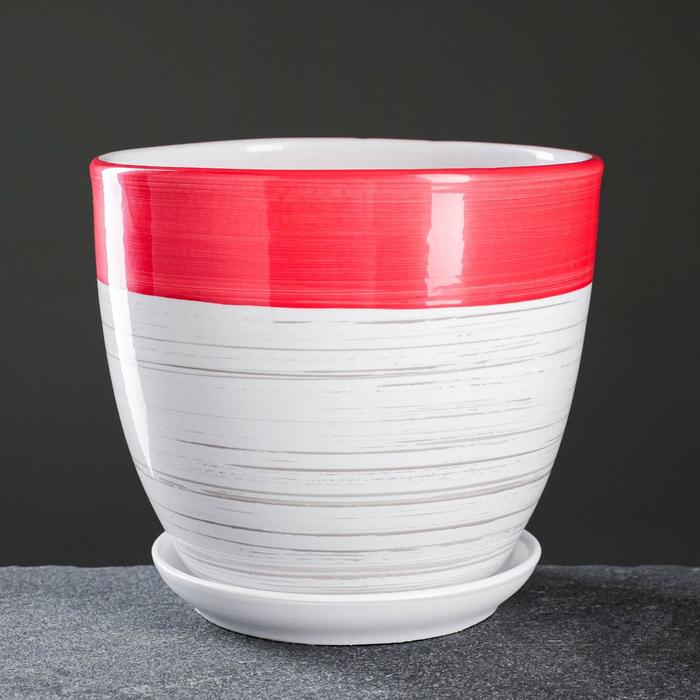 Горшок цветочный Акварель красная 2,5 л
Горшок цветочный Акварель красная 2,5 л