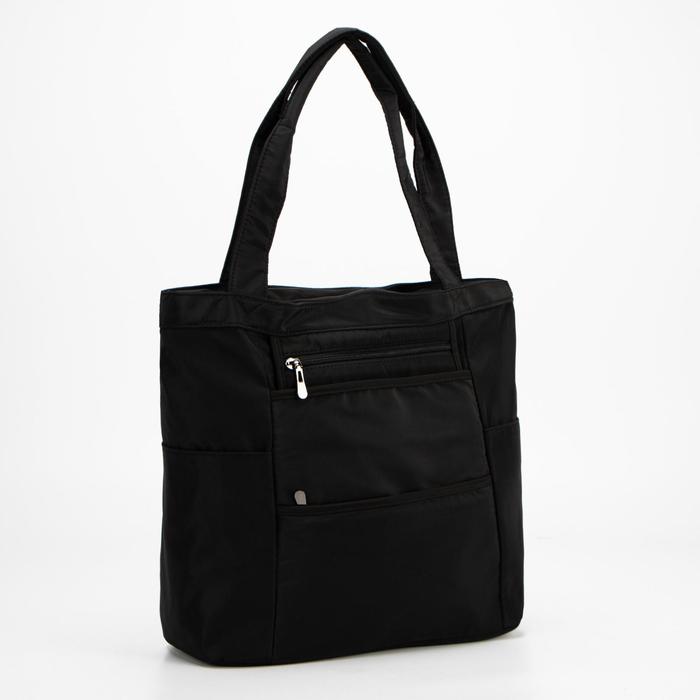 Сумка дорожная, отдел на молнии, 5 наружных карманов, цвет чёрный
Сумка дорожная, отдел на молнии, 5 наружных карманов, цвет чёрный