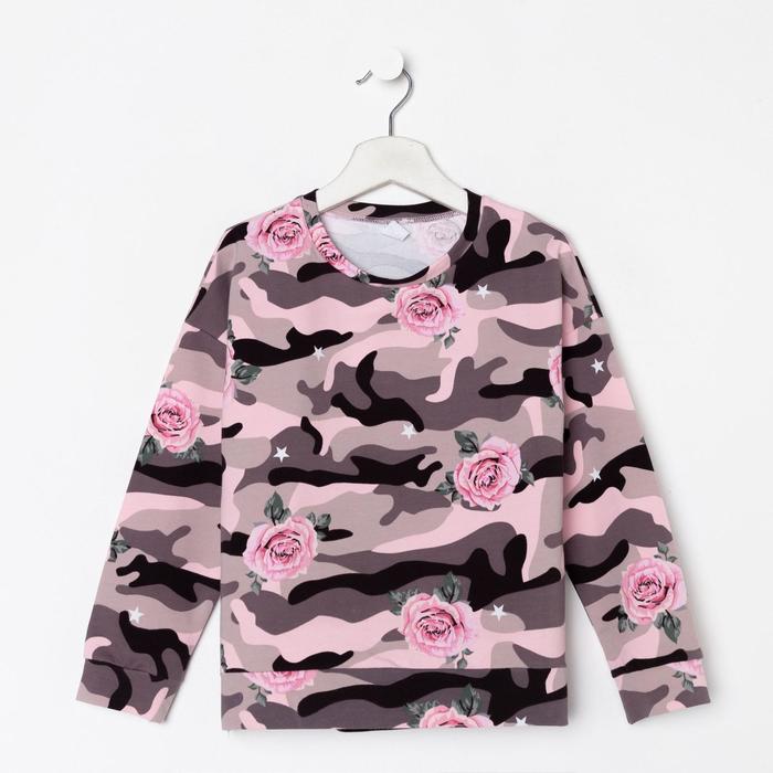 Свитшот для девочки, цвет милитари/рис. розы, рост 152 см
Свитшот для девочки, цвет милитари/рис. розы, рост 152 см