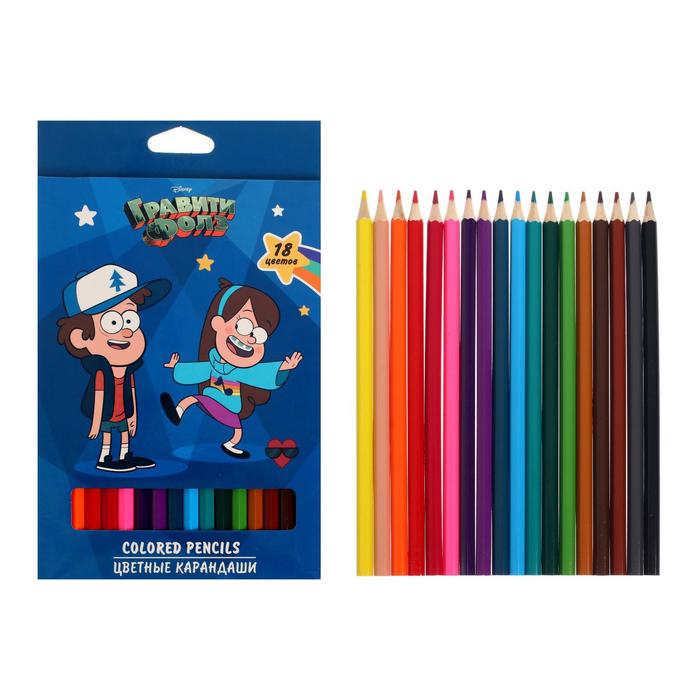 Карандаши цветные 18 цветов "Гравити Фолз", с европодвесом
Карандаши цветные 18 цветов "Гравити Фолз", с европодвесом