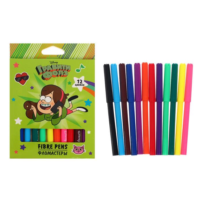 Фломастеры 12 цветов "Гравити Фолз" с европодвесом
Фломастеры 12 цветов "Гравити Фолз" с европодвесом