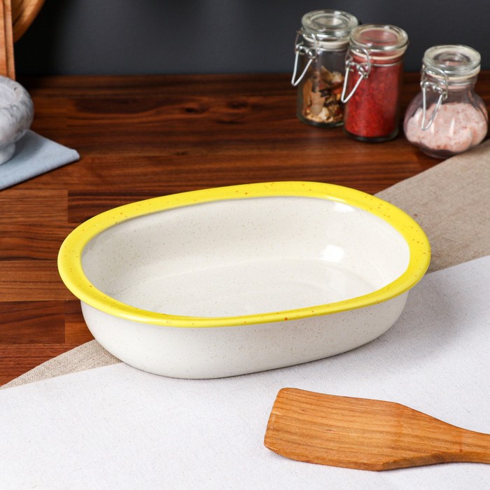 Форма для запекания керамическая "Овал", капучино yellow, 24.5х17.5х5.5 см, 970 мл
Форма для запекания керамическая "Овал", капучино yellow, 24.5х17.5х5.5 см, 970 мл