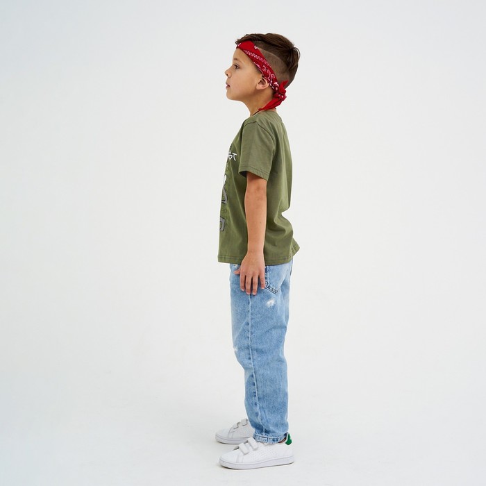 фото Футболка детская kaftan "the best" р.36 (134-140), хаки