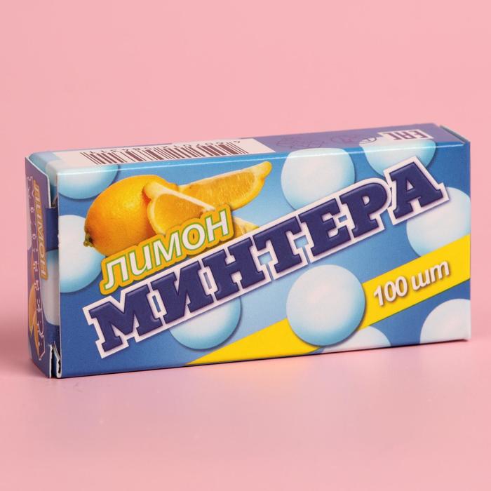 Драже «Минтера» со вкусом лимона, 100 шт. 
Драже «Минтера» со вкусом лимона, 100 шт.