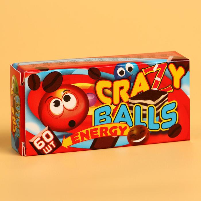 Драже разноцветное Crazy balls Energy, 60 шт.
Драже разноцветное Crazy balls Energy, 60 шт.