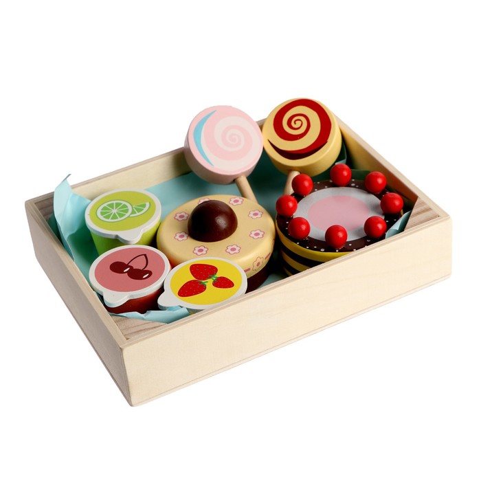 фото Игровой ящик с продуктами "сладости" 17х12,5х3,5 см