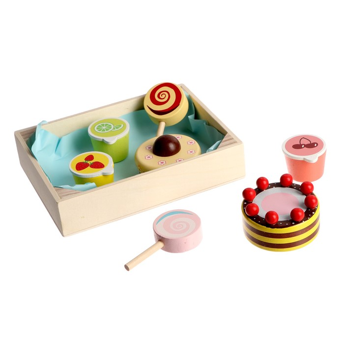 фото Игровой ящик с продуктами «сладости» 17×12,5×3,5 см