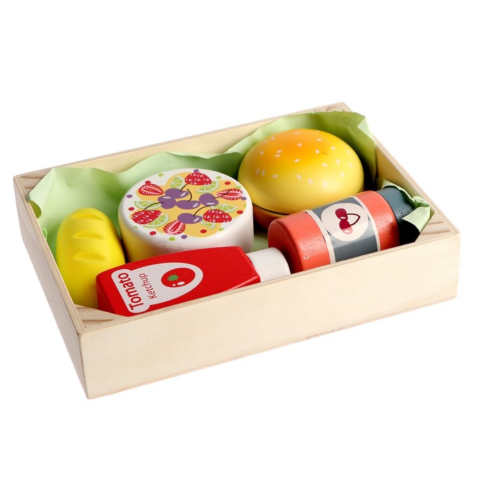 Игровой ящик с продуктами «Бургер и булочки» 17х12,5х3,5 см
Игровой ящик с продуктами «Бургер и булочки» 17х12,5х3,5 см