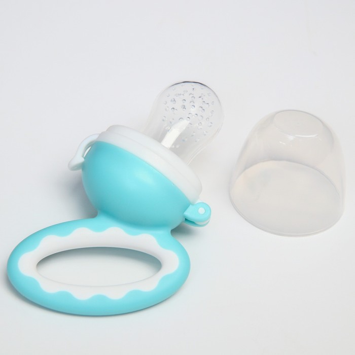 Ниблер для прикорма с силиконовой сеточкой «Колечко», цвет голубой
Ниблер для прикорма с силиконовой сеточкой «Колечко», цвет голубой