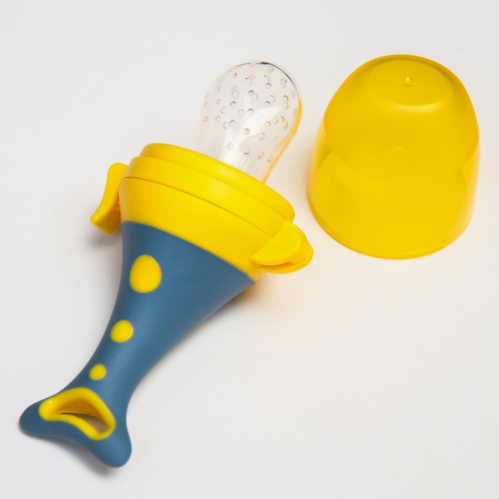 Ниблер для прикорма с силиконовой сеточкой «Рыбка», цвет голубой/бирюзовый
Ниблер для прикорма с силиконовой сеточкой «Рыбка», цвет голубой/бирюзовый