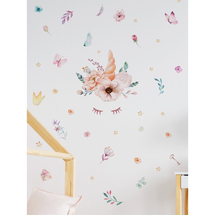 Интерьерные наклейки "Единорог" 37х43 см
Интерьерные наклейки "Единорог" 37х43 см