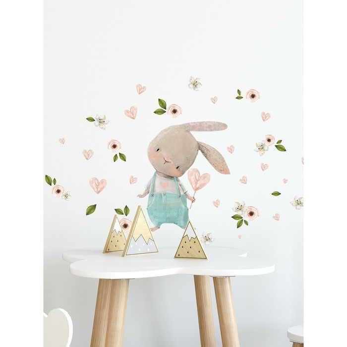 Интерьерные наклейки "Зайчик" 36х42 см голубой
Интерьерные наклейки "Зайчик" 36х42 см голубой