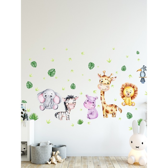 Интерьерные наклейки "Зоопарк" акварель 42х128 см разноцветный
Интерьерные наклейки "Зоопарк" акварель 42х128 см разноцветный