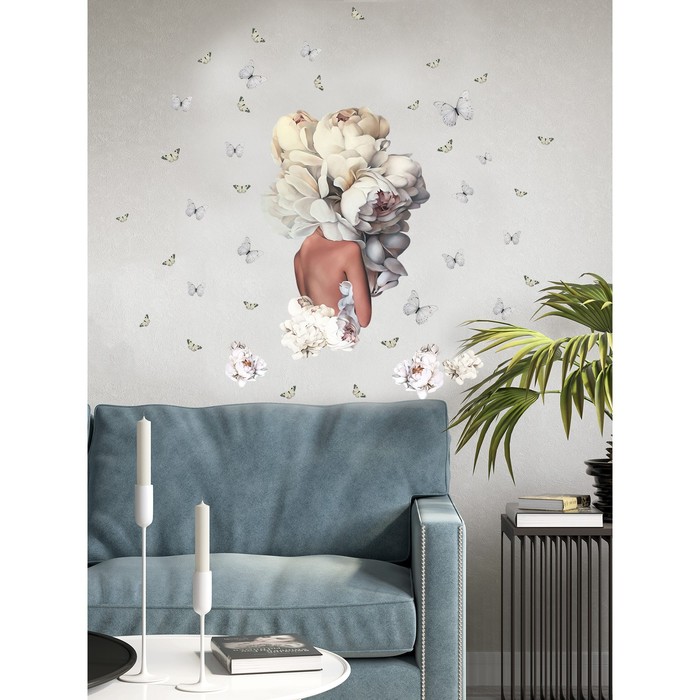 Интерьерные наклейки "Девушка цветок" 42х63 см разноцветный
Интерьерные наклейки "Девушка цветок" 42х63 см разноцветный