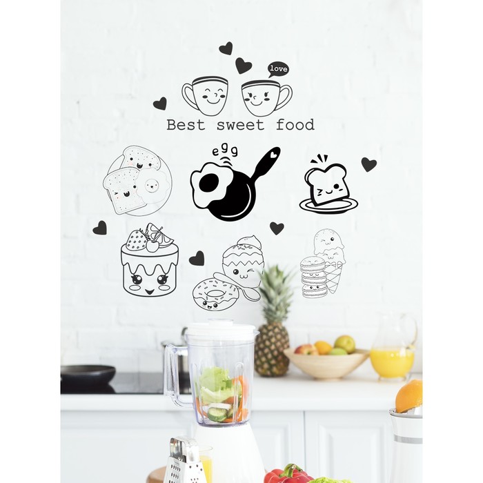 Интерьерные наклейки "Для кухни" 25х60 см черный
Интерьерные наклейки "Для кухни" 25х60 см черный