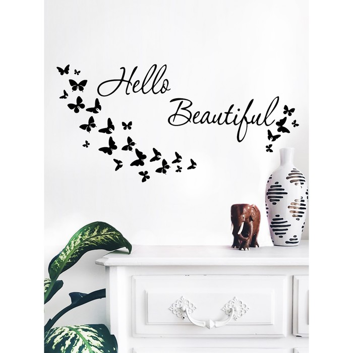 Интерьерные наклейки "Красота" 17х64 см черный
Интерьерные наклейки "Красота" 17х64 см черный