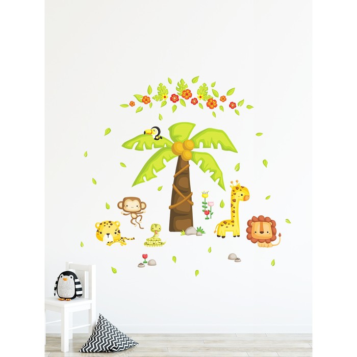 Интерьерные наклейки "Сафари" 52х130 см разноцветный
Интерьерные наклейки "Сафари" 52х130 см разноцветный