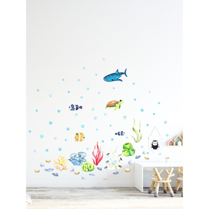 Интерьерные наклейки "Морское дно" 32х128 см разноцветный
Интерьерные наклейки "Морское дно" 32х128 см разноцветный