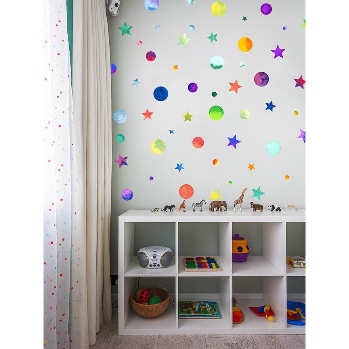 Интерьерные наклейки "Планеты и звезды" 18х130 см разноцветный
Интерьерные наклейки "Планеты и звезды" 18х130 см разноцветный